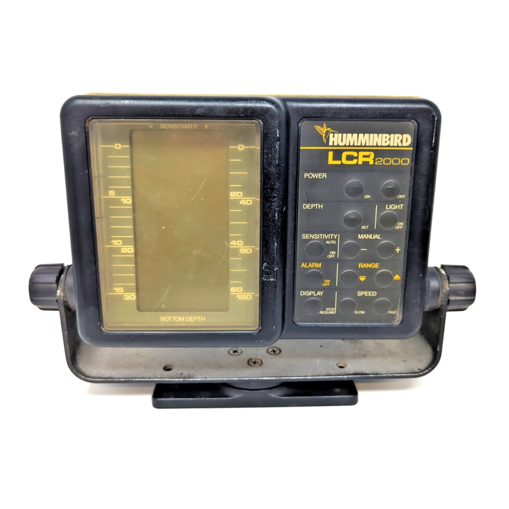 Humminbird LCR 2000 Fishfinder Not Tested For Parts or Repair headunit and base